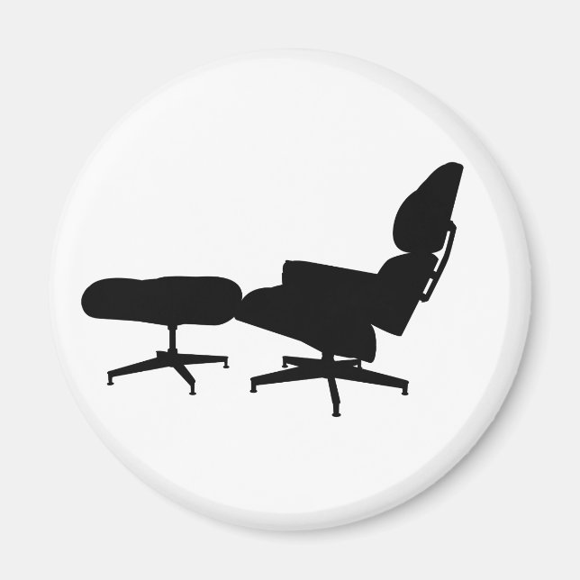 Imán Eames Lounge Chair & Ottoman Magnet (Frente)