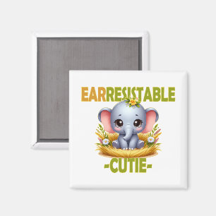 Imán Earresistible juego de palabras de Cutie. Personal