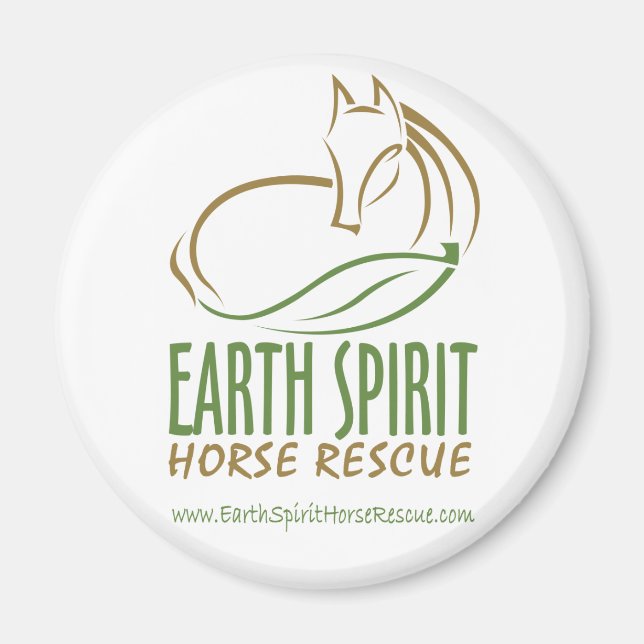 Imán Earth Spirit Horse Rescue Inc. Magnets (Frente)