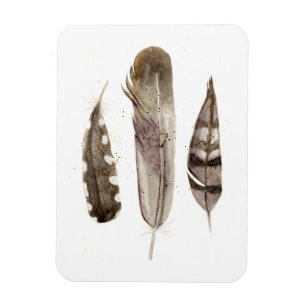 Imán Earthtone Feathers II