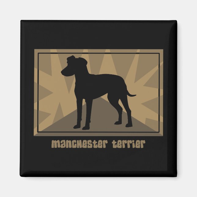 Imán Earthy Manchester Terrier (Frente)