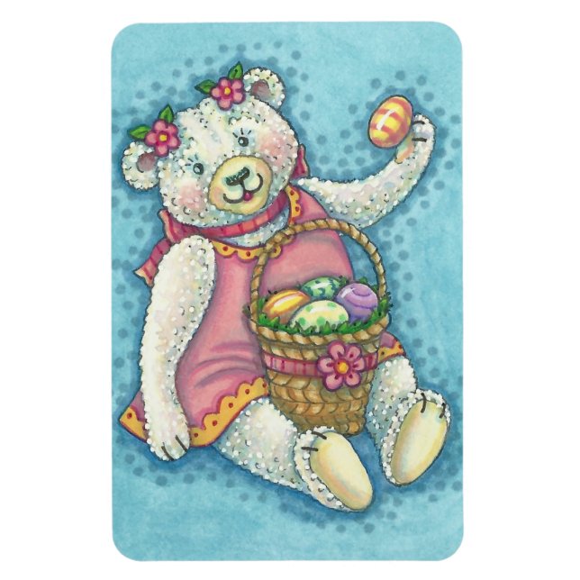 Imán EASG HUEVO TEDDY BEAR MAGNET Rectángulo grande (Vertical)
