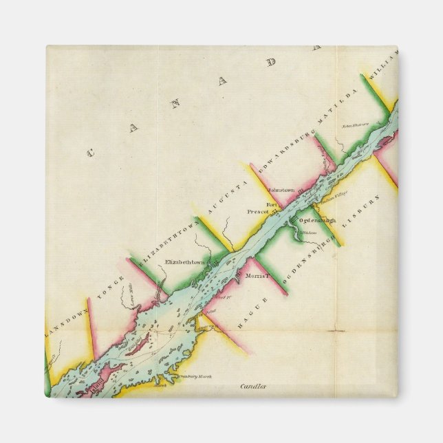 Imán EaSt. Fin del lago Ontario y río San Lorenzo (Frente)