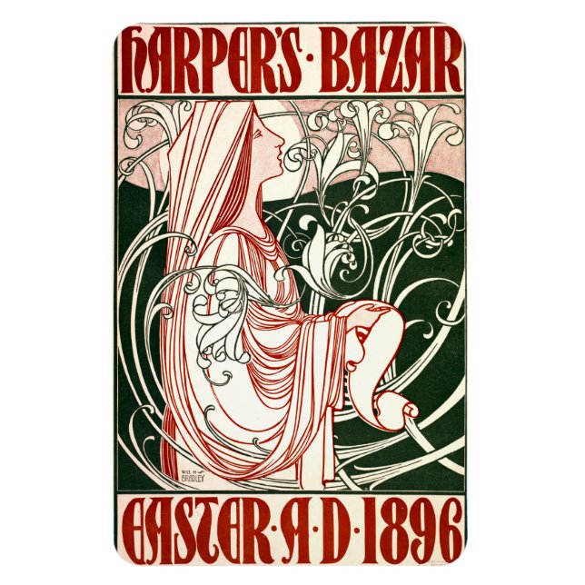 Imán Easter 1896 Harpers Magnet (Vertical)
