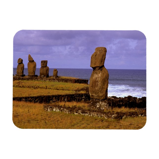 Imán Easter Abstractos Estatua Moai Plataforma Tahai (Horizontal)
