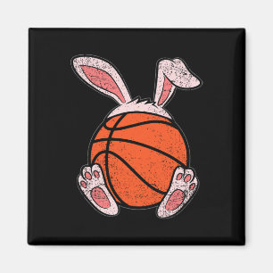 Imán Easter Basketball Lover Bunny Ears Ball Cubi Rabbi