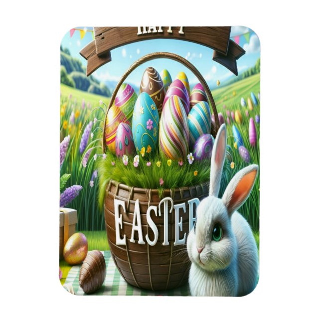 Imán Easter Bunny Chocolate Egg (Vertical)