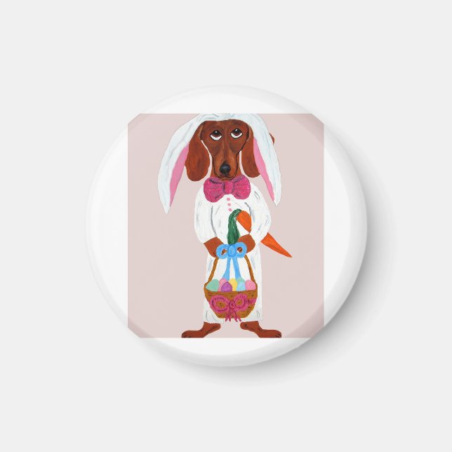 Imán Easter bunny Dachshund  (Frente)