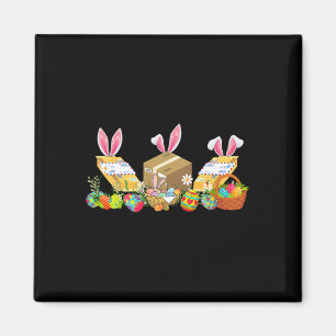 Imán Easter Bunny Postal Worker Tools Costume Huning E