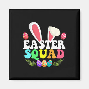 Imán Easter Squad Familiar Pareja Huevos Bunny
