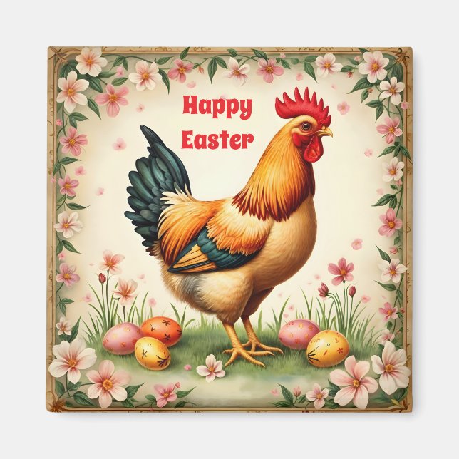 Imán Easter Vintage Holiday Trendy Easter Collection (Frente)