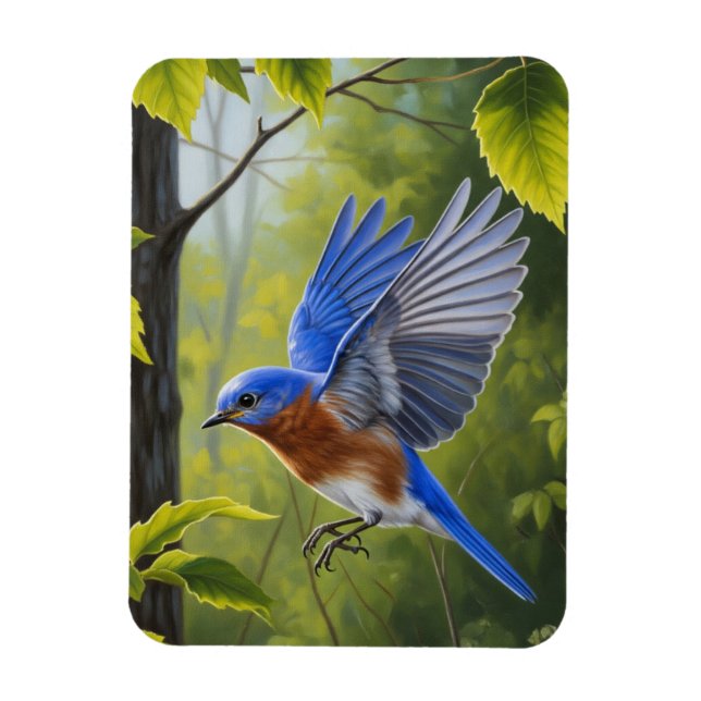 Imán Eastern Bluebird (Vertical)