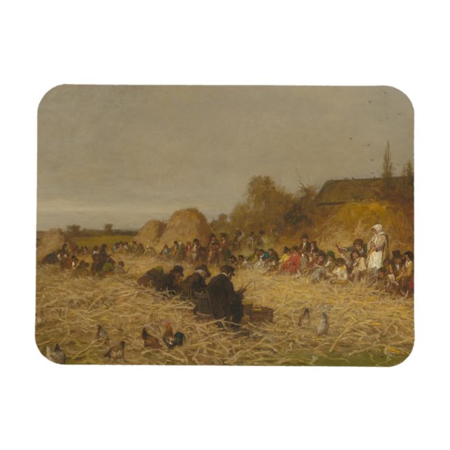 Imán Eastman Johnson - Husking Bee, Isla de Nantucket (Horizontal)