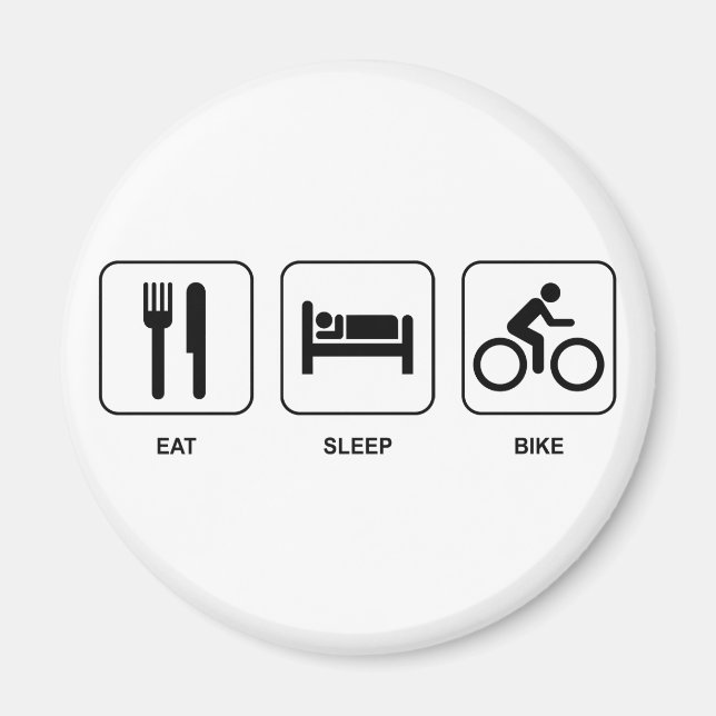 Imán Eat Sleep Bike (Frente)