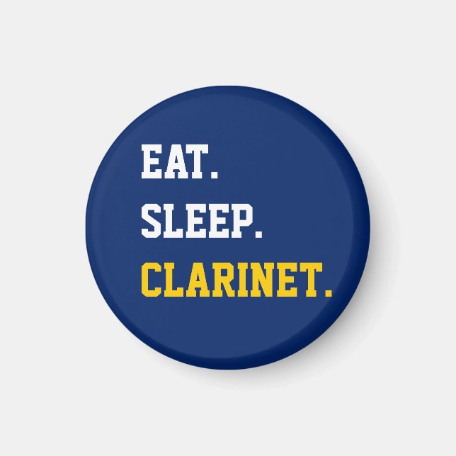 Imán Eat Sleep Clarinet (Frente)