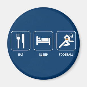 Imán Eat Sleep Football Magnet
