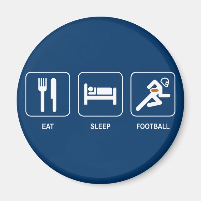 Imán Eat Sleep Football Magnet (Frente)