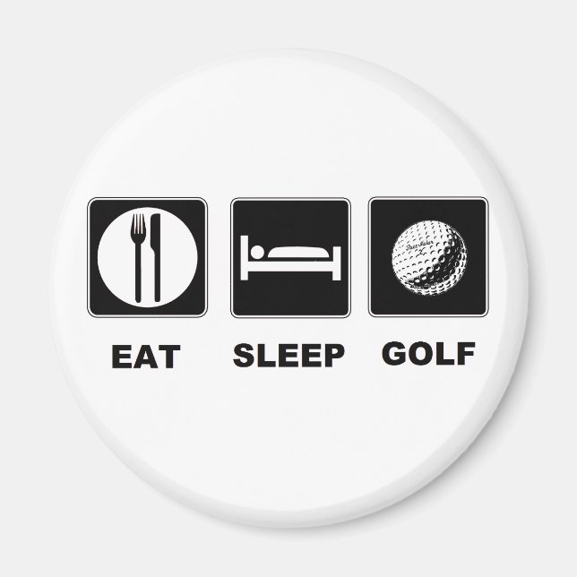 Imán Eat Sleep Golf (Frente)