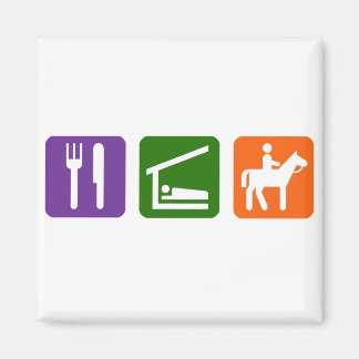 Imán Eat Sleep Horseback Riding