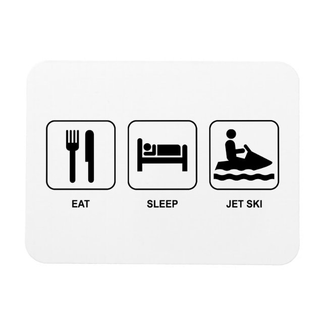 Imán Eat Sleep Jet Ski (Horizontal)