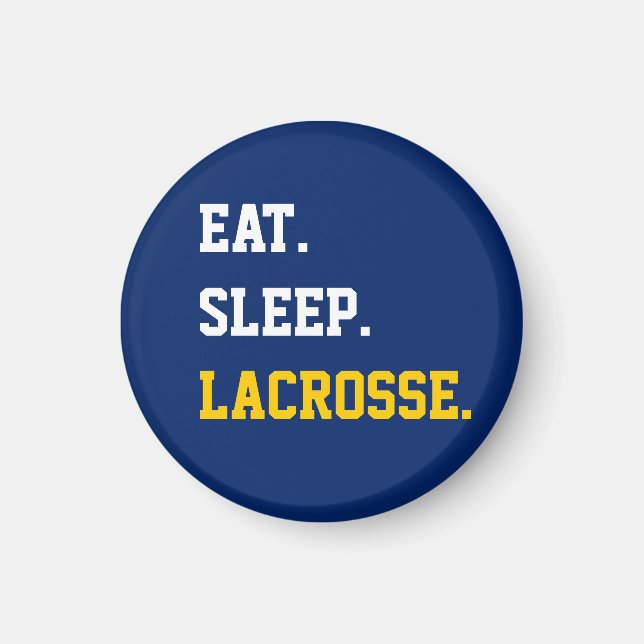 Imán Eat Sleep Lacrosse (Frente)