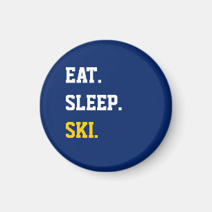 Imán Eat Sleep Ski