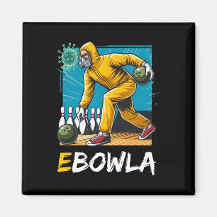 Imán Ebowla Funny Bowling Player Ebowla Bowler Bowler