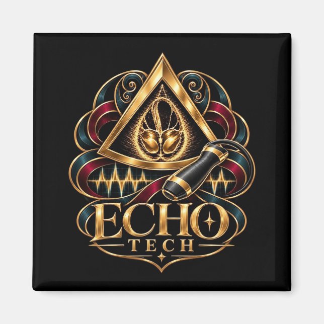 Imán Echo Tech - Ecocardiografista - Sonógrafo (Frente)