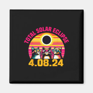 Imán Eclipse 2024 Eclipse total 8 de abril de 2024 Gles