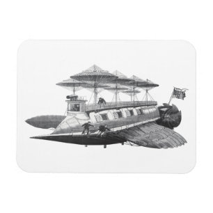 Imán Eclipse de barco Steampunk de ciencia ficción vint