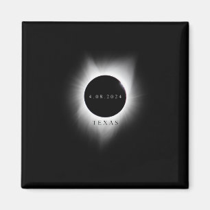 Imán Eclipse de Texas 4.08.24 Eclipse solar total 2024