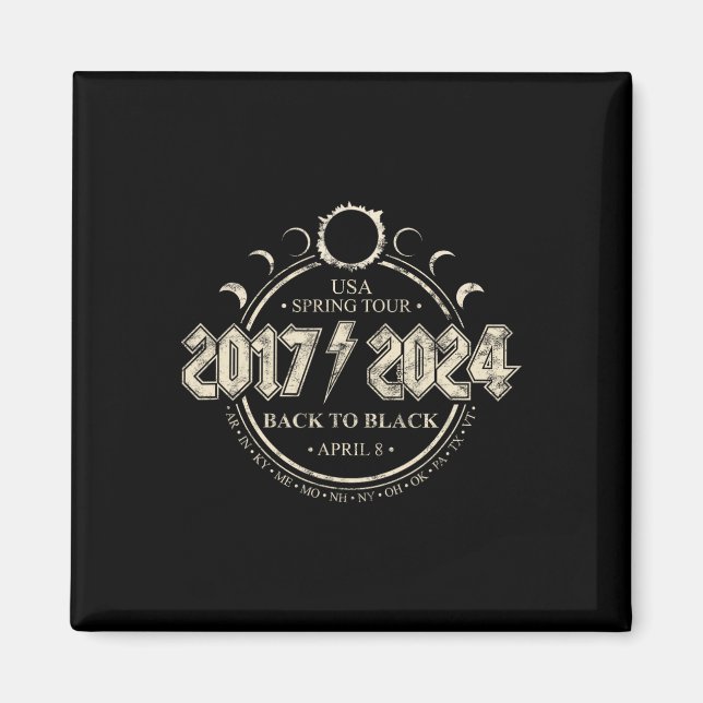 Imán Eclipse Solar 20172024 De Vuelta A La Primavera Ne (Frente)