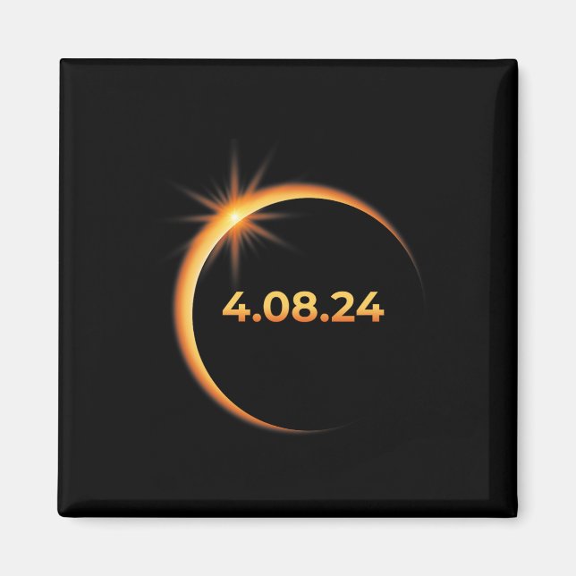 Imán Eclipse solar 2024 América Totalidad 04 08 24 Prim (Frente)