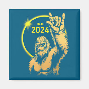 Imán Eclipse solar 2024 Bigfoot Rock abril eclipse sola