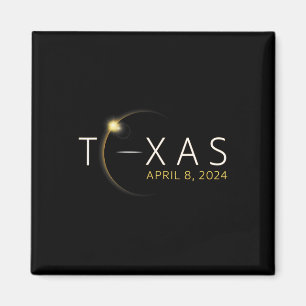 Imán Eclipse solar 2024 Eclipse solar total de Texas