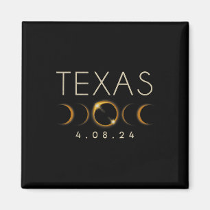 Imán Eclipse solar 2024 Eclipse solar total de Texas