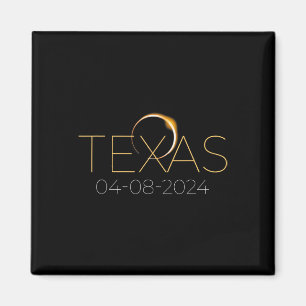 Imán Eclipse solar 2024 Eclipse solar total de Texas