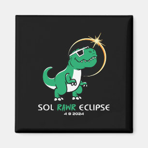 Imán Eclipse solar 2024 Eclipse total 8 de abril Sol Ra