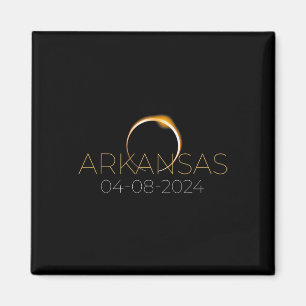 Imán Eclipse Solar 2024 Estado Arkansas Ecli Solar Tota