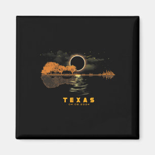 Imán Eclipse solar 2024 Guitarra 04.08.24 Totalidad Tex