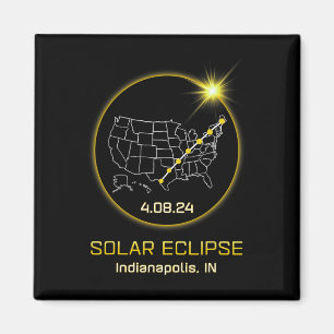 Imán Eclipse Solar 2024 Indianápolis En Indiana Totalit