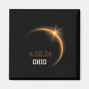 Imán Eclipse solar 2024 Ohio Total Primavera 4.08.24