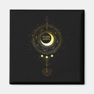 Imán Eclipse solar 2024 Ruta de la Luna del Sol Boho To