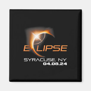 Imán Eclipse solar 2024 Siracusa Nueva York
