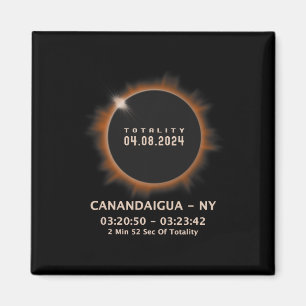 Imán Eclipse solar 2024 Totalidad 04.08.24 Nueva York