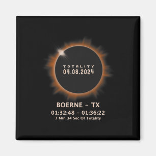 Imán Eclipse solar 2024 Totalidad 04.08.24 Texas Tx
