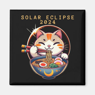 Imán Eclipse solar 8 de abril de 2024 Astronomía Gato K