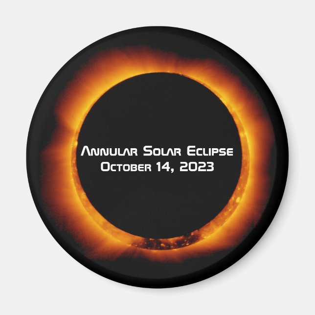 Imán Eclipse solar anual de 2023 (Frente)