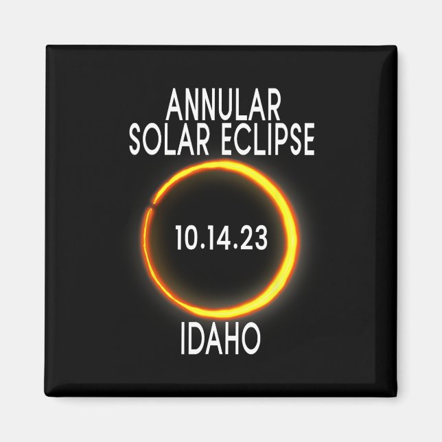 Imán Eclipse solar anual T - Idaho (Frente)