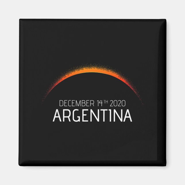 Imán eclipse solar Argentina 2020 eclipse solar Argenti (Frente)